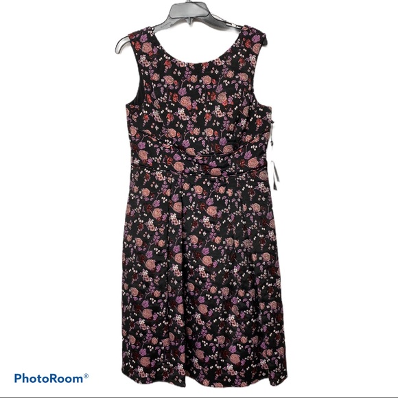 Adrianna Papell Ditsy Floral High Low Dress - Picture 5 of 9